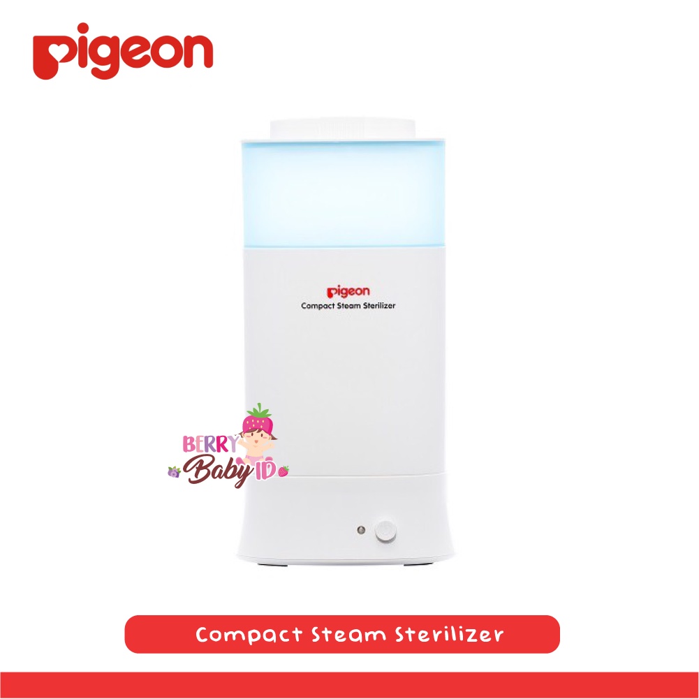 Pigeon Compact Steam Slim Sterilizer Alat Steril Botol Susu Bayi Berry Mart