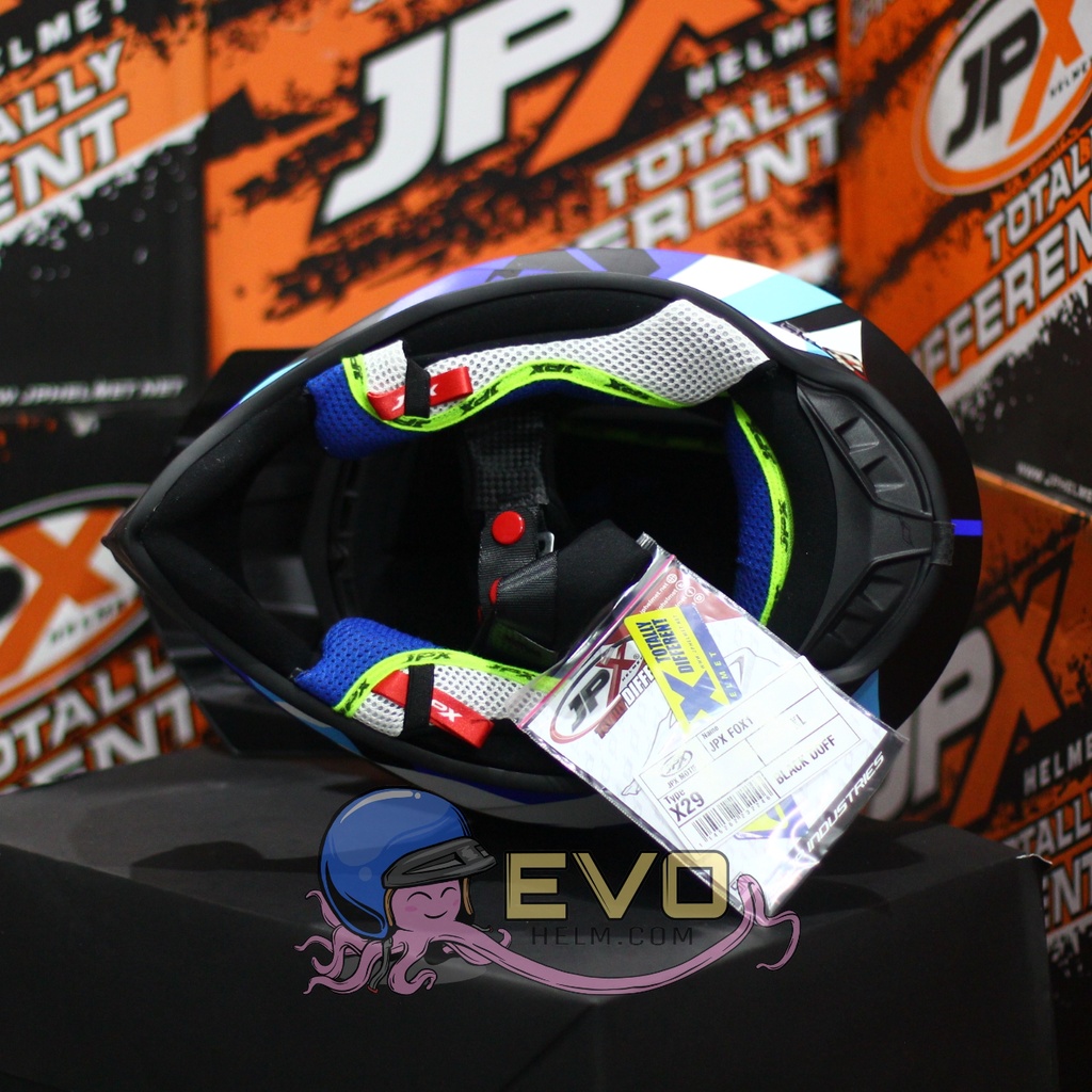 HELM JPX CROSS_FOX1 SERI X29 - BLACK DOFF + GOOGLE SNAIL (ONGKIR 2 KG) HELM JPX TERBARU