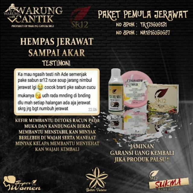 TERUJI  Paket Pemula Jerawat SR12 Paket Hempas Jerawat Skincare Jerawat Herbal
