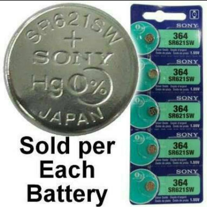 Batu Baterai Batre Batterry Jam Tangan Sony Watch SR621SW 364 Semua Jam
