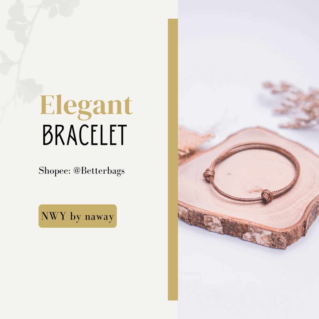 Gelang Tali Knot Wanita Korea / Gelang Cowo Keren