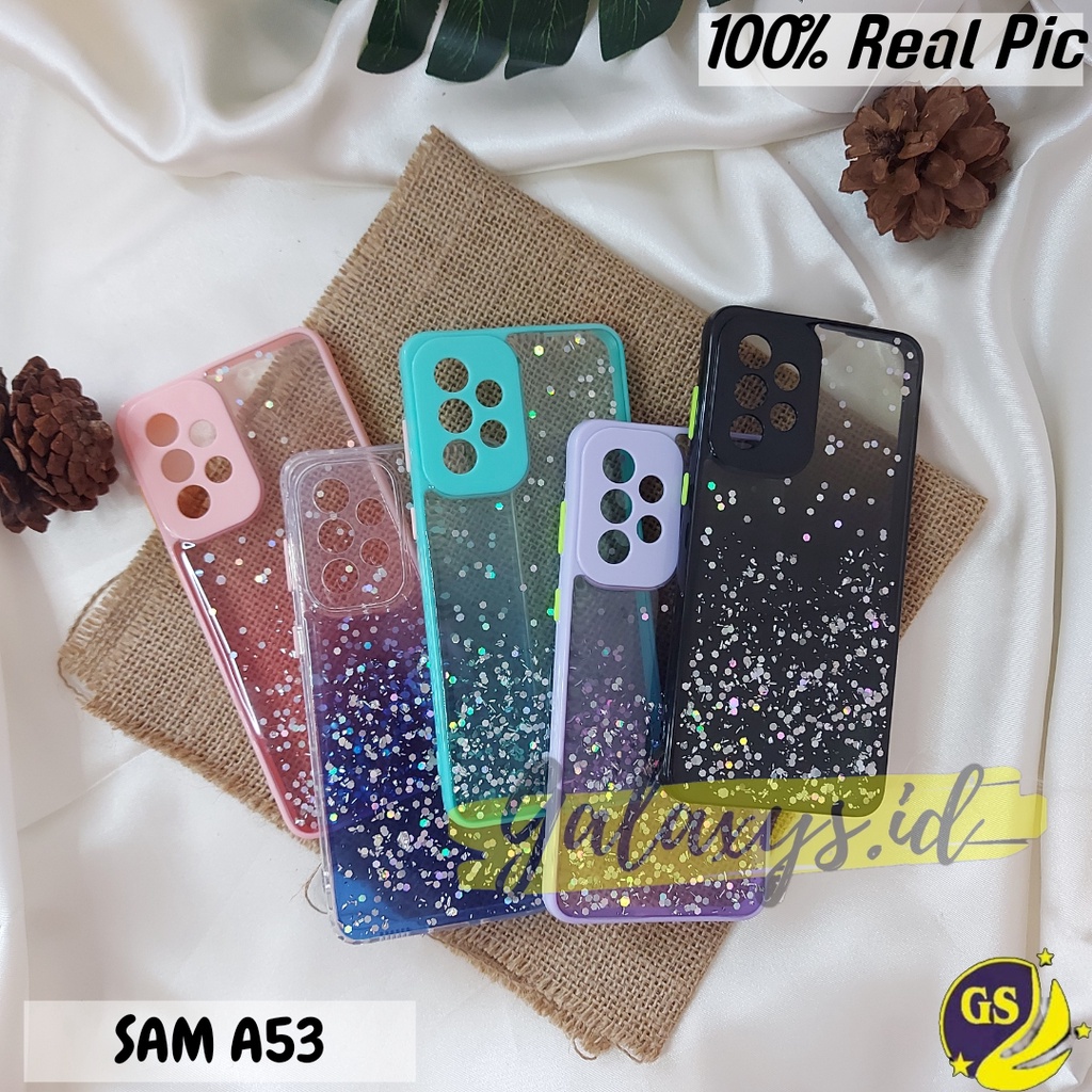 SAMSUNG A04S 2022 S21 FE 2022 A13 4G A23 4G A33 5G A53 5G A73 5G 2022 Case Dove Glitter Bling Star Light Candy  Camera Macaron Gliter Pelindung Kamera