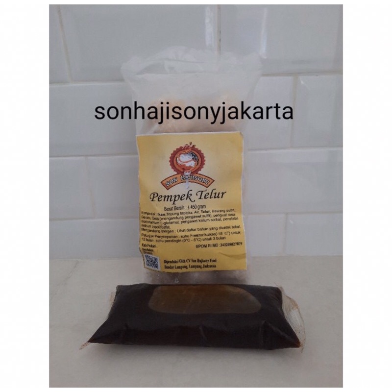 

Pempek son haji sony telur 450 gr + cuko 250 ml hajisony