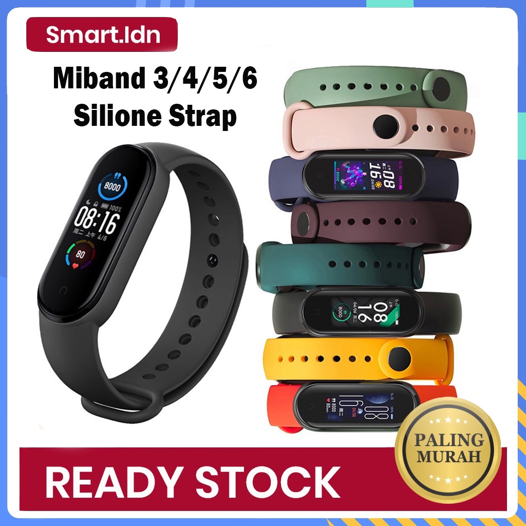 Tali Xiaomi Band Bracelet Mi Band 3 4 5 6 Colorful Silicone Strap Replacement