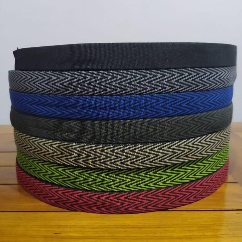 Webing tubular motif webbing warna dobel strap hammock harness safety rope