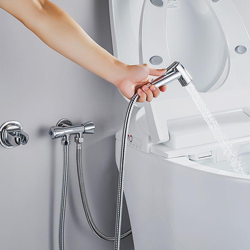 Alat Semprot Kloset Toilet TOP Stainless Steel Aksesoris Toilet Hand Sprayer Bidet Shower