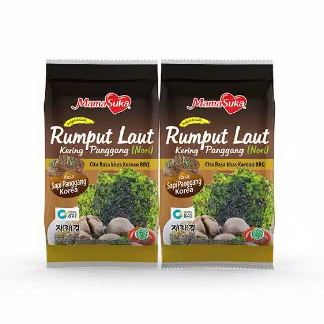 

Rumput Laut Kering Panggang (Nori) Rasa Sapi Panggang