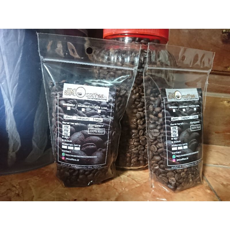 

kopi robusta lampung, manual roasting.(200g)