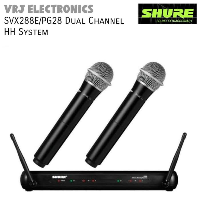 Mic Wireless Shure SVX288/PG28 Shure SVX 288/PG28 SVX288 PG28 Dual Mic Original