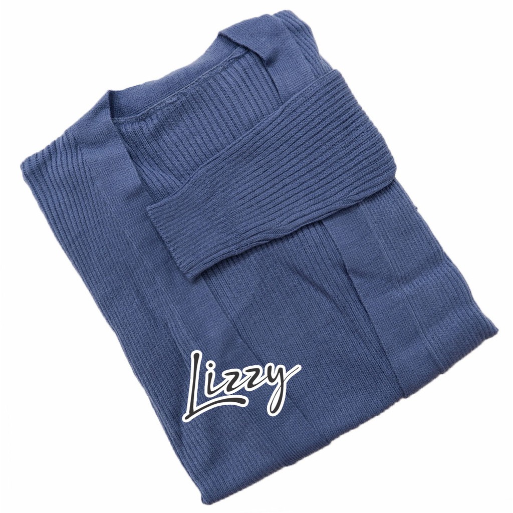 Lizzy - LONG CARDIGAN BELLE PREMIUM-DARK JEANS
