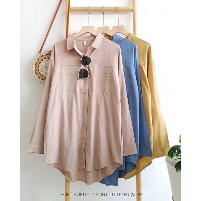 kemeja soft suede