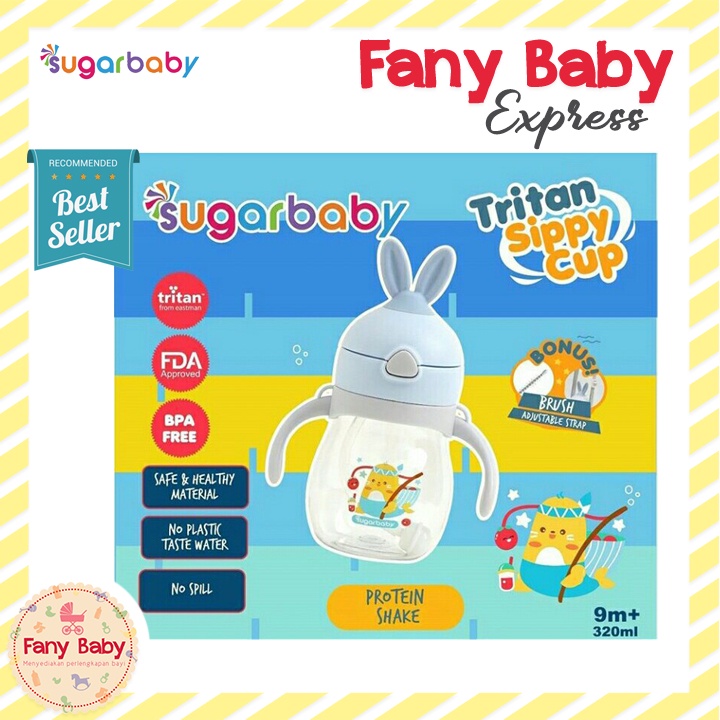 SUGAR BABY TRITAN SIPPY CUP RABBIT 9M+ / 270ML