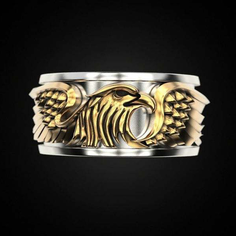 [Ready Stock]New 18K Ring Power Style Personalized Creative
