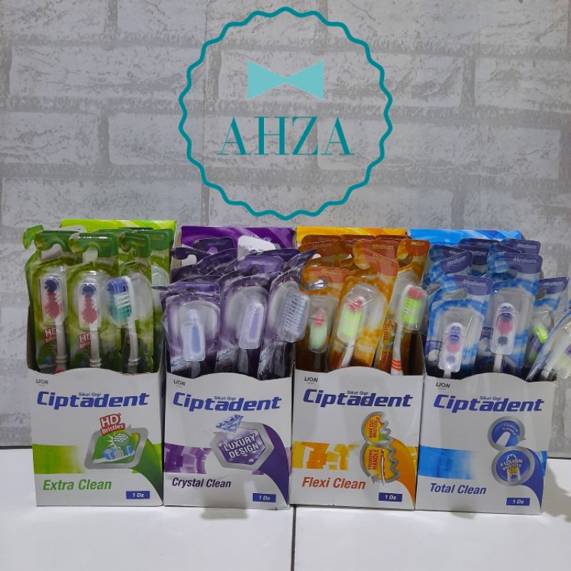 AHZA CIPTADENT SIKAT GIGI FLEXI CLEAN/DIAMOND CLEAN/EXTRA CLEAN/CRYSTAL CLEAN