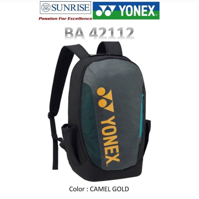Tas Ransel Badminton Yonex BA 42112 EX / BA42112 EX Camel Gold Original Store Surabaya Adha Sport