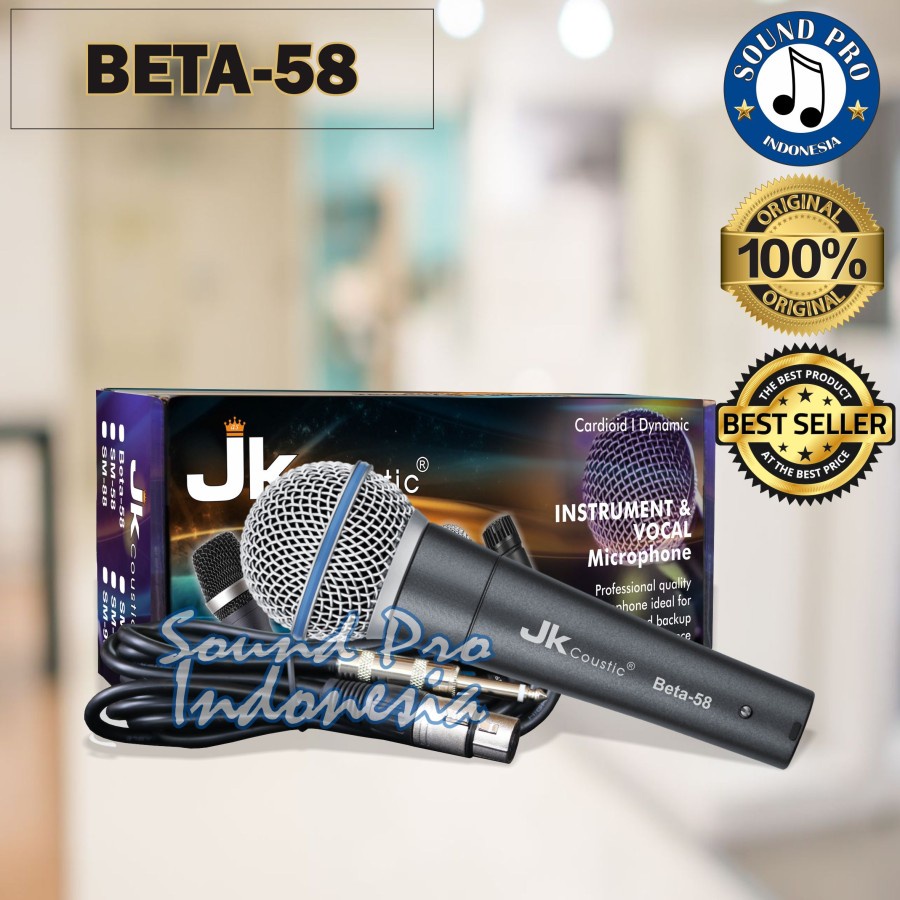 Jual Mic Cable Mic Kabel Jk Coustic Beta Original Shopee Indonesia