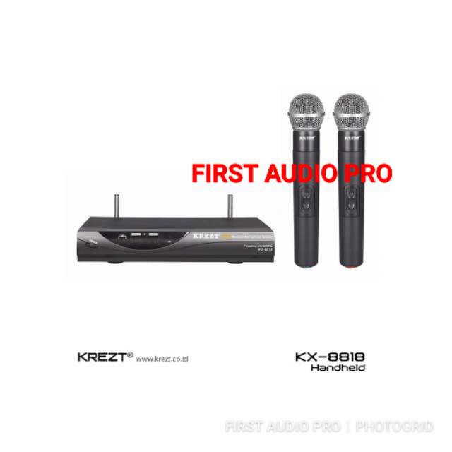 MIC WIRELESS KREZT KX 8818 ( HANDELD MIC ) ORIGINAL