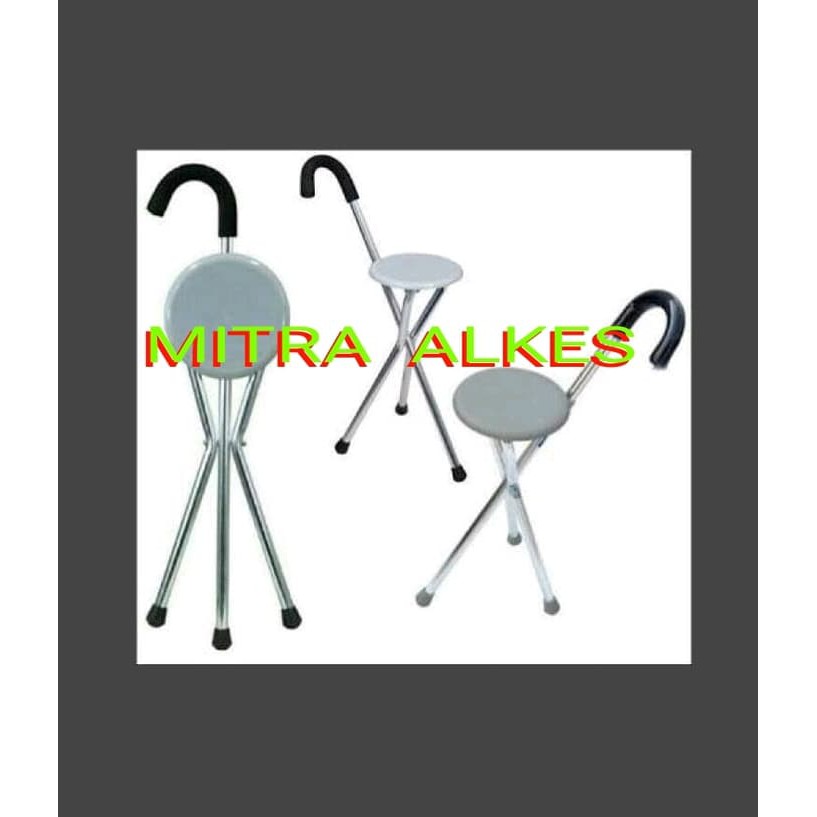 PROMO  TONGKAT LIPAT KURSI. TONGKAT DUDUK. TONGKAT PLUS KURSI. + KURSI