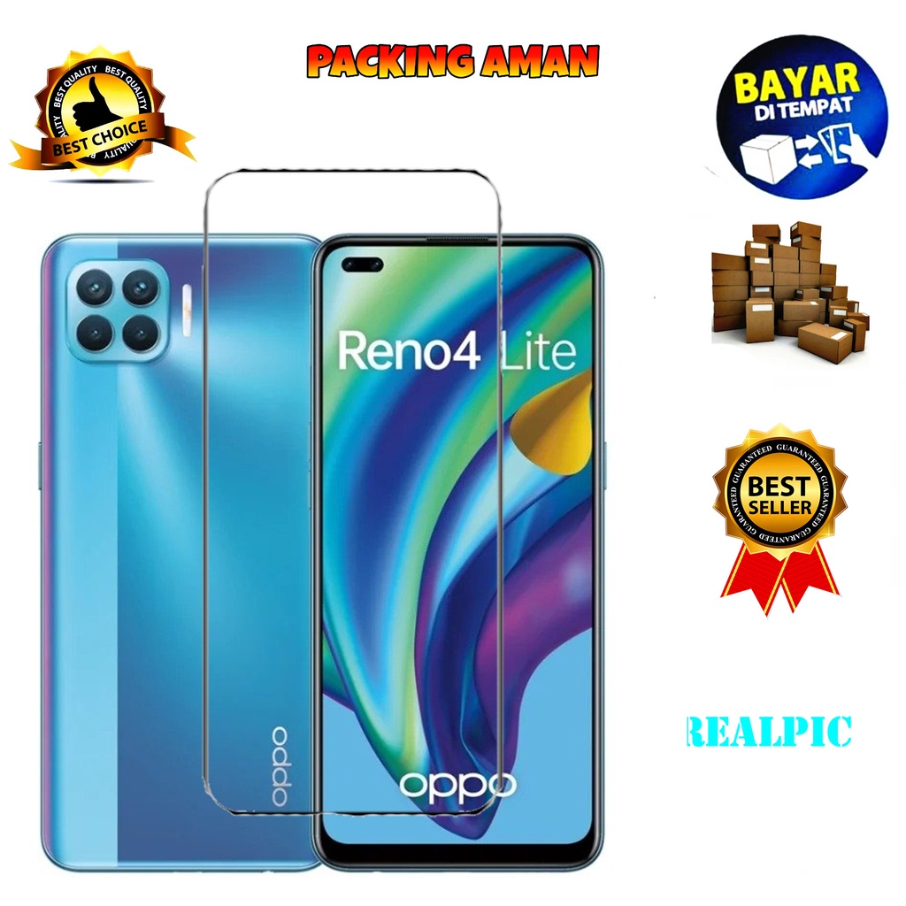 Tempered Glass Oppo Reno4 Lite 4G 2021 Screen Protector Anti Gores