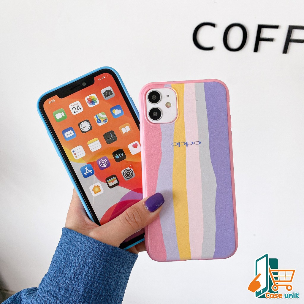 SS046 CASE RAINBOW OPPO A31 A8 A9 A5 A15 A15S A52 A92 A53 A33 A54 A71 RENO 4 4F 5F A94 2020 CS2327