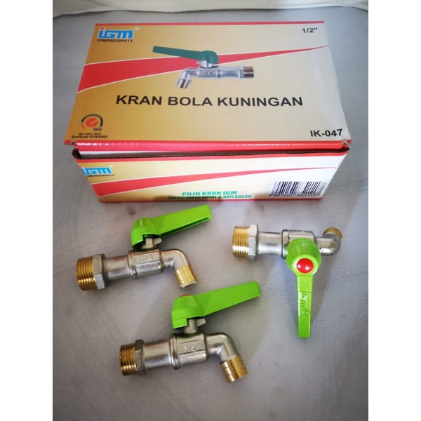 kran air tembok body besar full kuningan asli