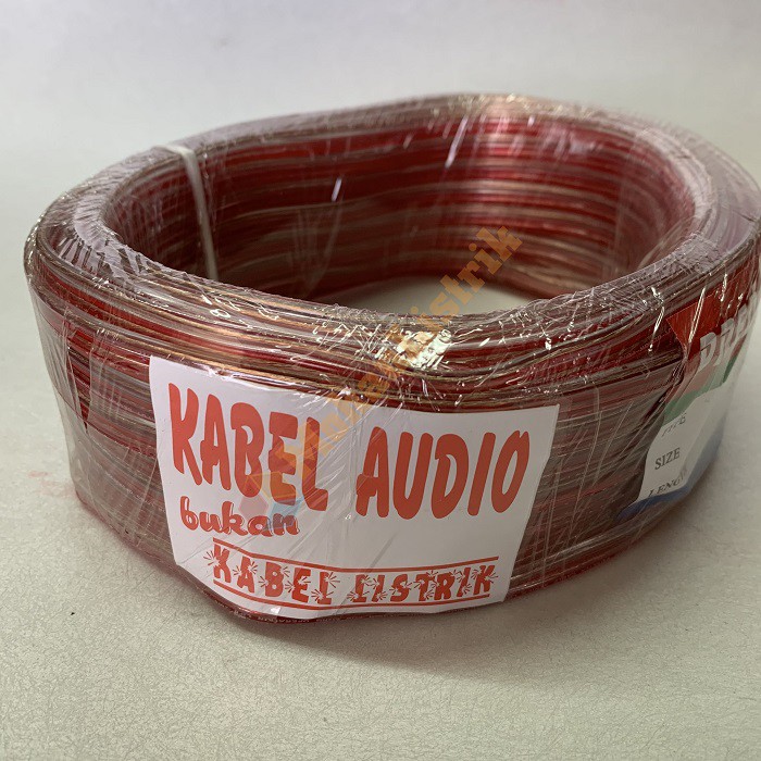 Kabel Listrik Transparan Kabel Serabut Audio Per Rol 2 X 30 20 Meter 20 Yard