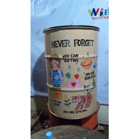Tong Sampah Besi Lukis 200 liter