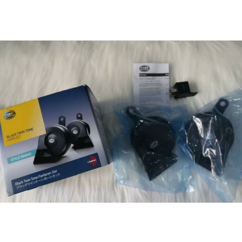 klakson mobil hella black twin tone original