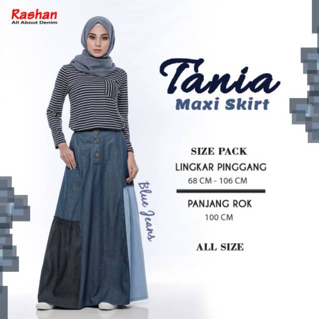 ROK JEANS TANIA MAXI SKIRT By RASHAN