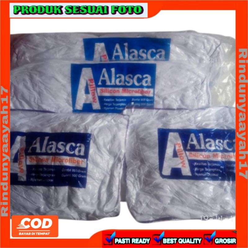 Bantal dan guling alasca 2 set (2 bantal dan 2 guling)