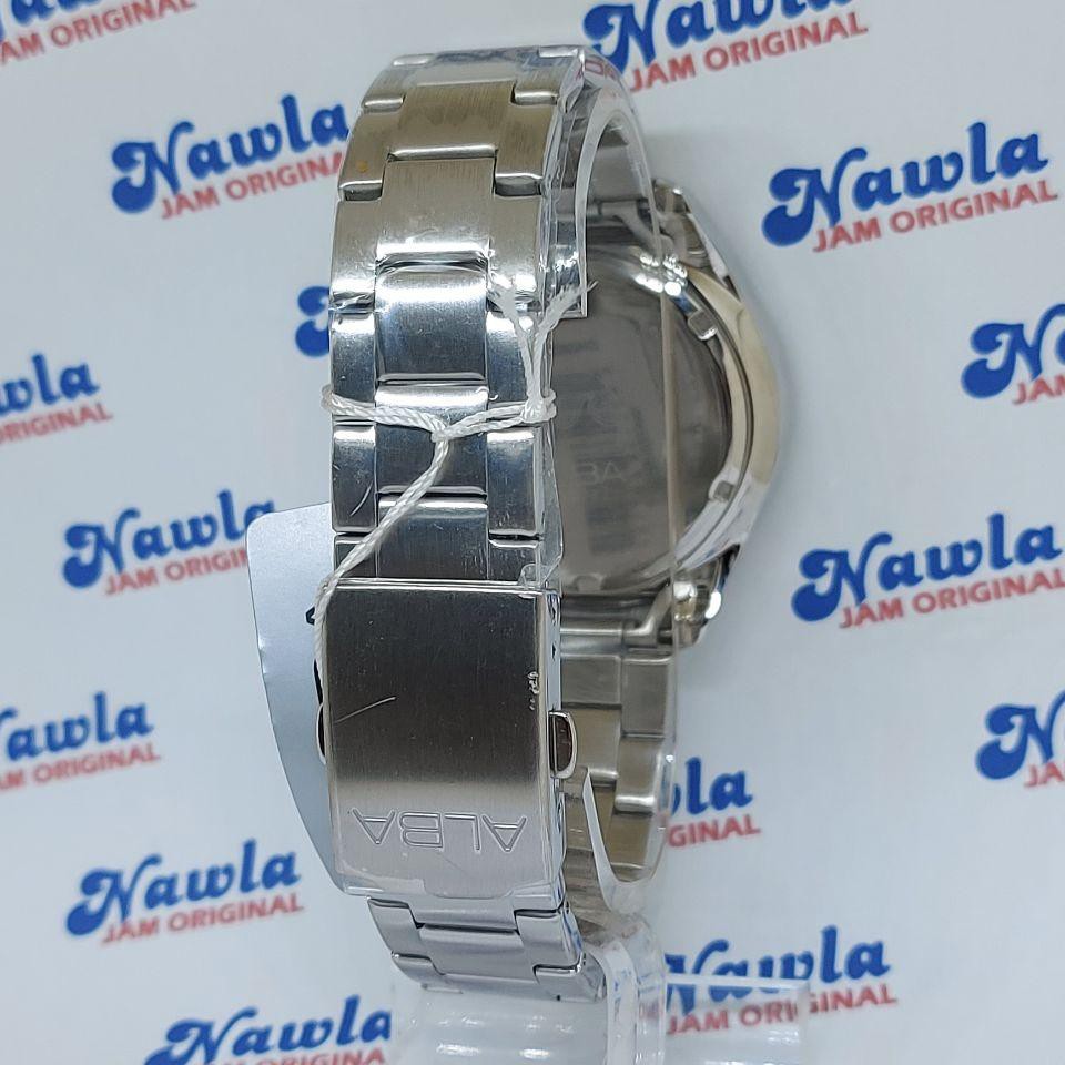 Alba Quartz AG8K33X1 Samurai Black Dial - Jam Tangan Pria AG8K33