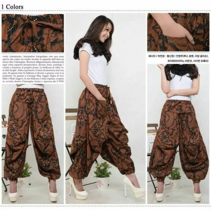 SB Collection Celana Panjang Virya Longpants Aladin Joger Batik Wanita