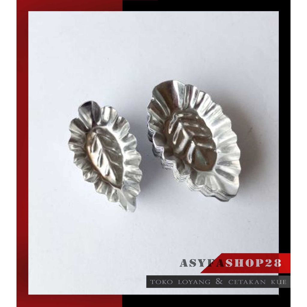 Cetakan Nastar Daun Besar/Kecil