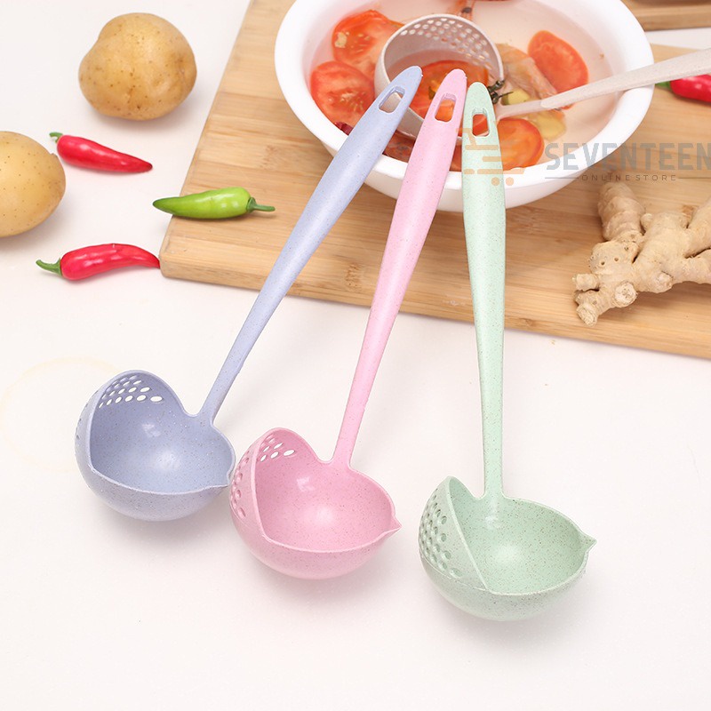 CENTONG SUP SARINGAN / CENTONG KUAH SAYUR 2 IN 1 / SENDOK KUAH 2IN1 / TIRISAN PENIRIS SAYUR SOUP