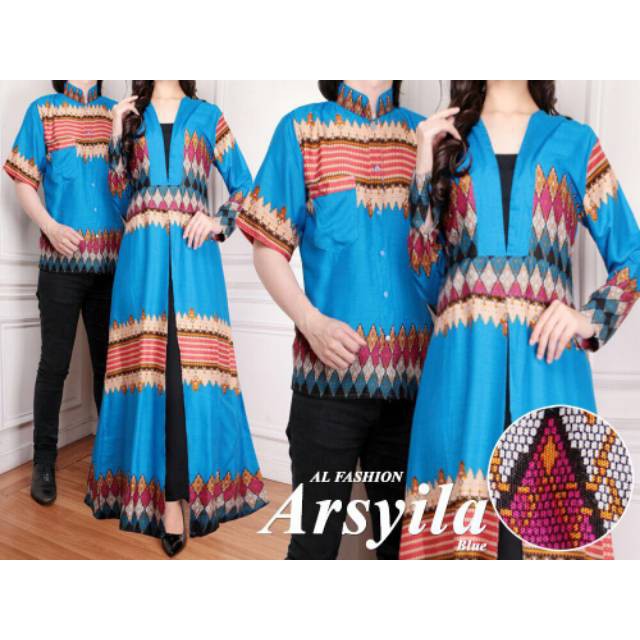 Terlaris  AB Agen Baju Official Shop - couple batik ARSYILA setelan batik atasan batik