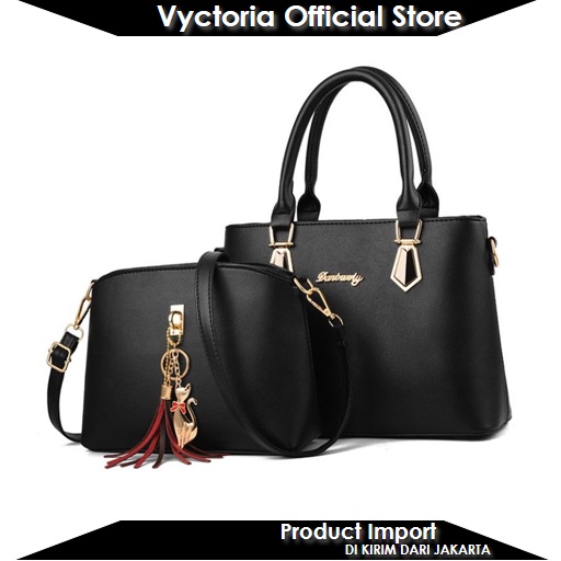 (COD) Vyctoria VOS1721 Tas Selempang Wanita Fashion 2in1 Promo LT1721 EL503 BQ3236 JT60751 B8657 GT1758 B981 60751 3236 1721 1758 981 8657