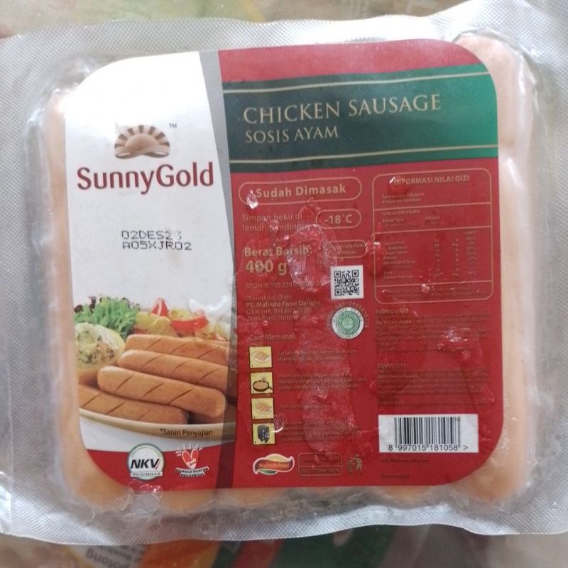 

Sunny Gold Sosis Ayam isi 12 pcs 400gr