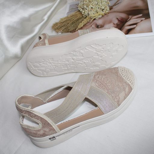 Free BOX Sandal Wanita Wedges Korean Style Elegant Sandal Cewek Hak Tinggi Model Kekinian Sandal Perempuan Fashionable AH8