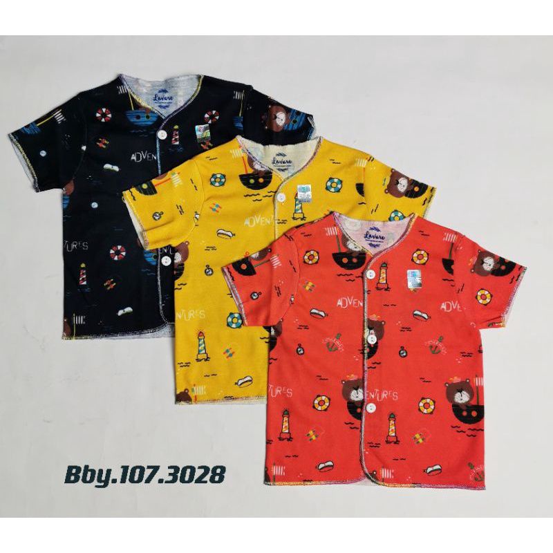 BAJU BAYI NEWBORN KUTUNG PENDEK PANJANG ISI 3PCS / BAJU BAYI UNISEX NASUKA HALUS