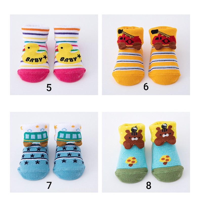 (Pimenova) Kaos kaki newborn karakter animal baby socks