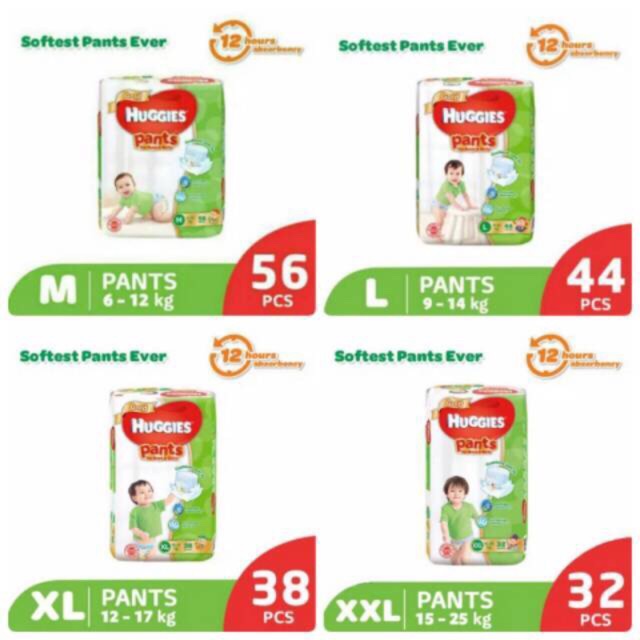 Huggies Gold Pants Softest M56 / XL38 / XXL32