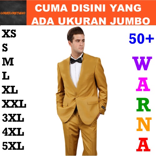 Blazer Pria Jas Cowok Laki Celana Rok Rompi Wanita Cewek Perempuan Tebal Setelan Polos Kantor Kerja 