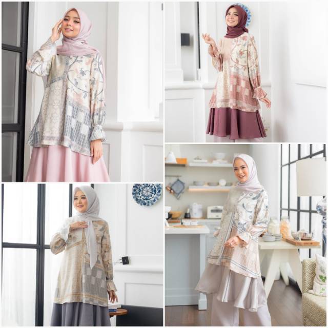 JUAL RUGI (bukan minor) Asha tunic tunik nagari claire rachel prayer set andalas wearing klamby