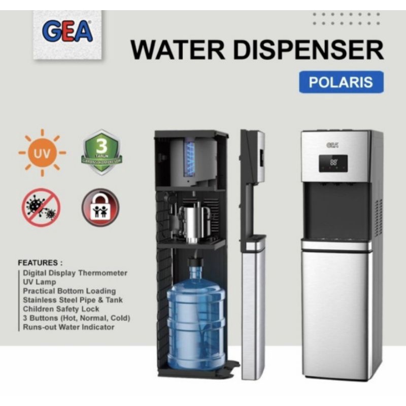 Dispenser GEA POLARIS Galon Bawah