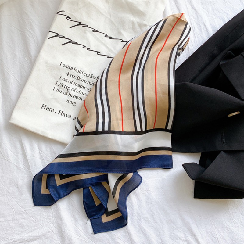 &quot;Brit&quot; 70x70 cm scarf, Scarf Leher, Scarf Tas, Bahan High Grade Silk Immitation