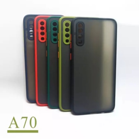 CASE MATTE SAMSUNG GALAXY A70 A70S TRANSPARAN FUZE MACARON MY CHOICE - FA