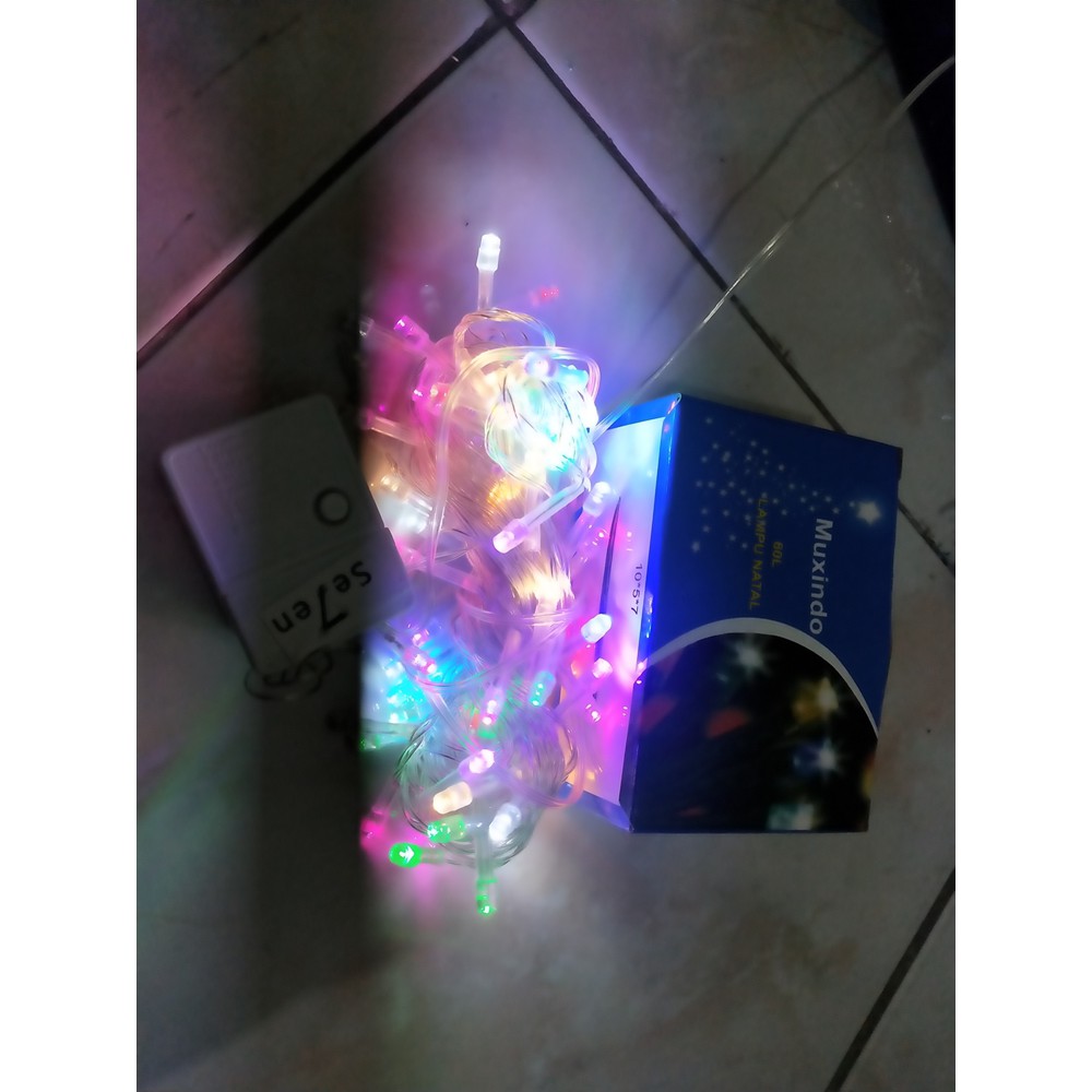 Lampu TMBLR 17 Agustus 10 Meter / Lampu TMBLR Rainbow 8 Meter Kabel Transparan / Lampu Hias