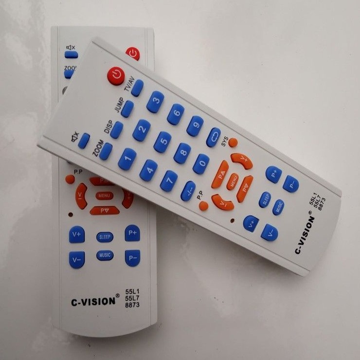 REMOTE TV CHINA TV TABUNG 55L1/55L7/8873 mesin cina WCOM tanpa setting