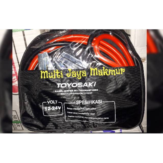 KABEL JAMPER AKI 600A 2,5MTR + BAG TOYOSAKI