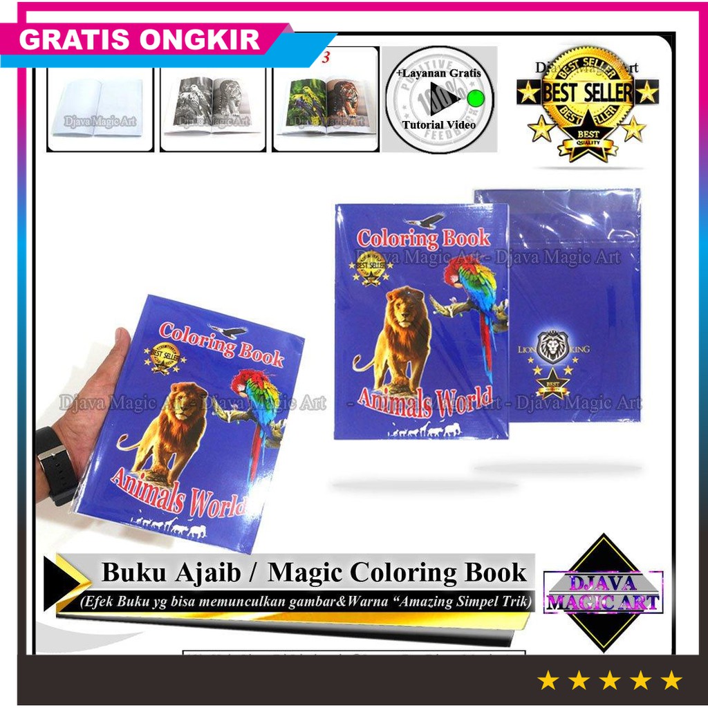 Promo Magic Coloring Book Buku Ajaib Art Gimik Alat Sulap